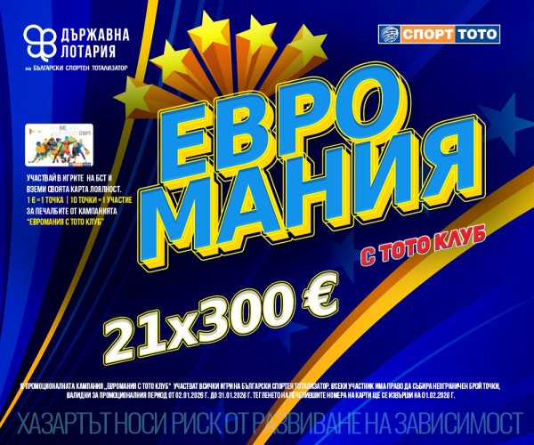 Печалби от промоционална кампания на програмата за лоялни клиенти „ЕвроМания с Тото Клуб“