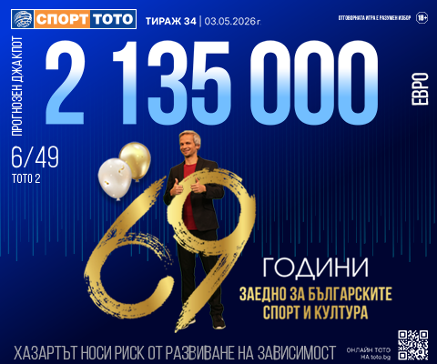 Прогнозен джакпот 6 от 49